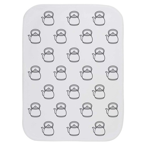 Tea kettle baby burp cloth - kettle',