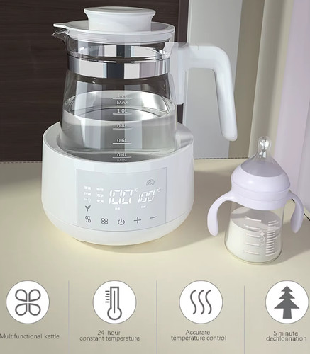 Glass kettle with infant - kettle,
